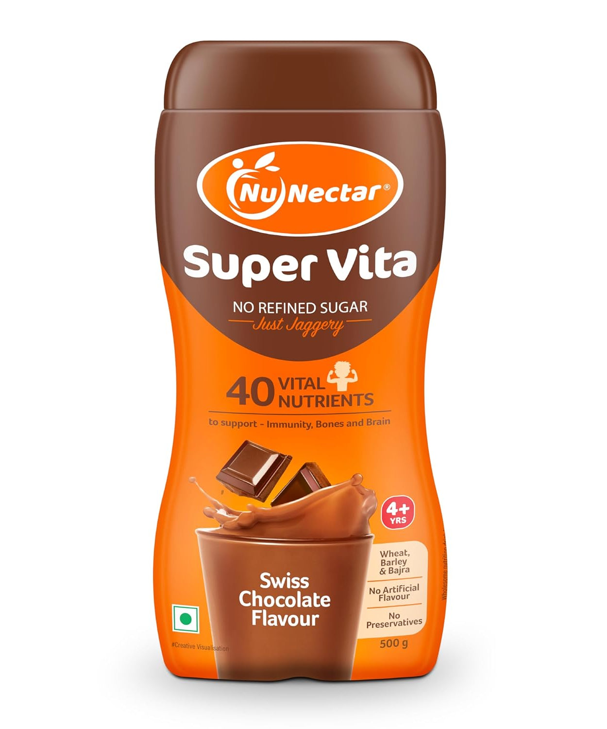 NuNectar Super Vita Swiss Chocolate Flavour - 500gm