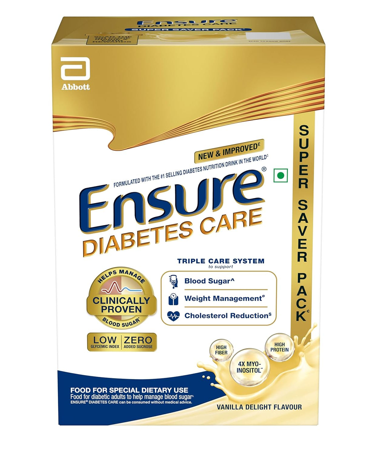 Ensure Diabetes Care Vanilla flavour - 950gm