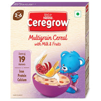 Nestle Ceregrow Multigrain Cereal with Milk and Frutis - From 2-6 Years - 300gm Refill Pack