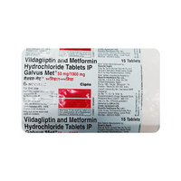 Galvus Met 50 mg/1000 mg Tablet - 15Tablets