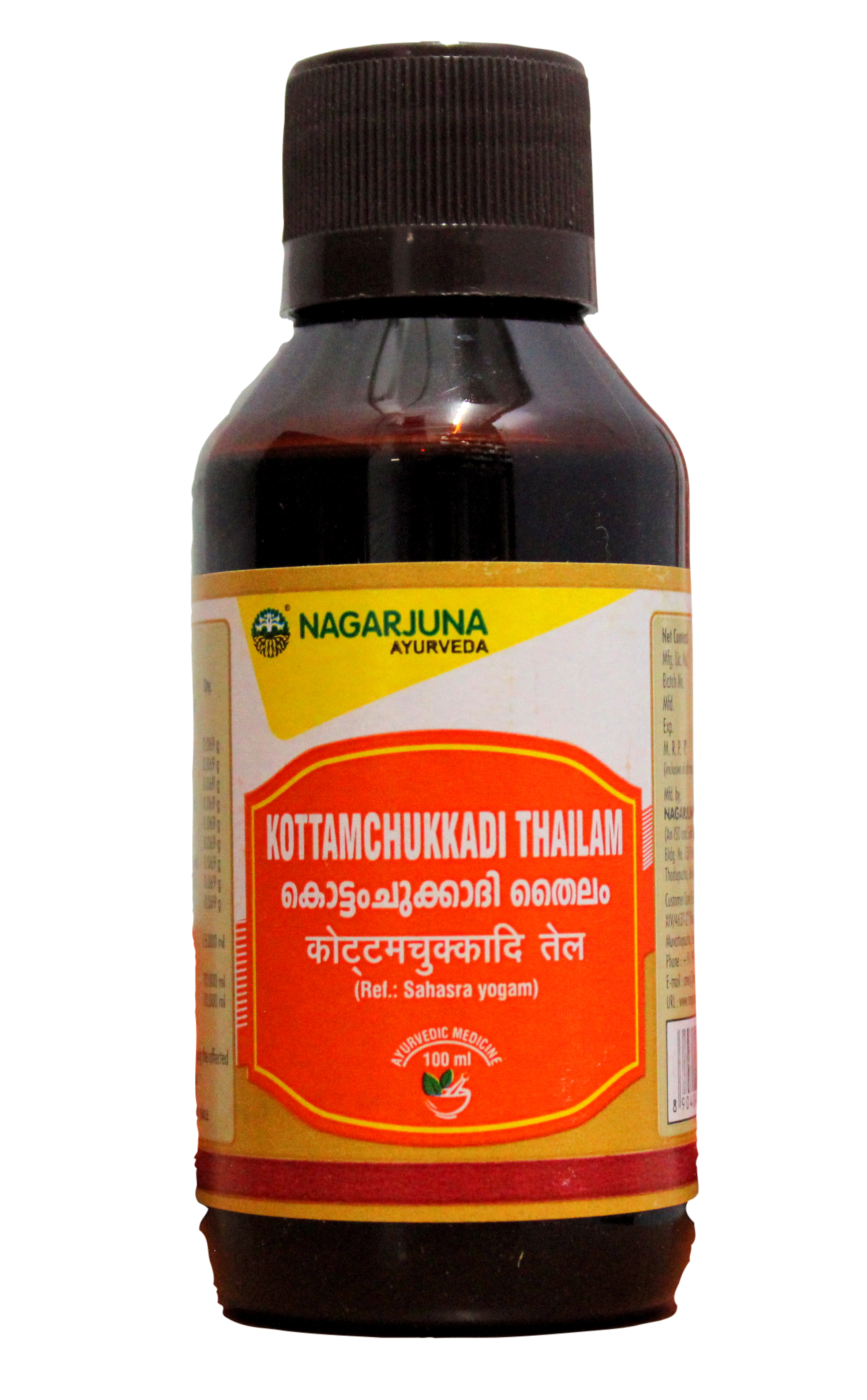 Kottamchukkadi thailam 100ml -  Nagarjuna - Medizzo.com