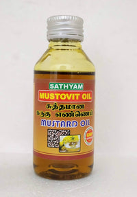 Mustovit mustard oil 100ml -  Sathyam Herbals - Medizzo.com