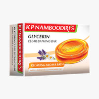 KPN Glycerin Clear Bathing Bar 75gm - With Lavendar and Chamomile Oils -  KP Namboodiri - Medizzo.com