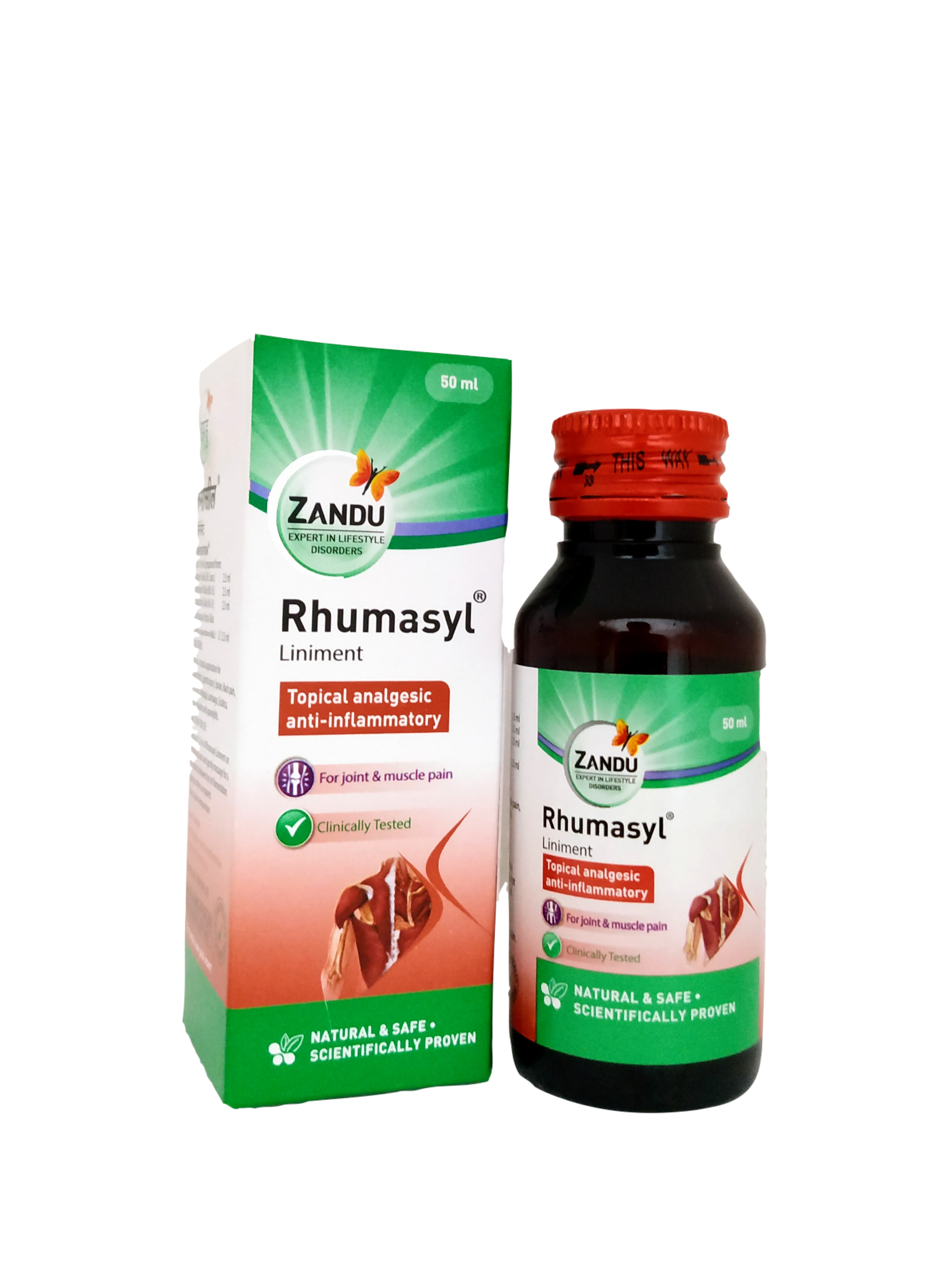 Rhumasyl liniment oil 50ml -  Zandu - Medizzo.com
